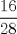 TEX: $\displaystyle \frac{16}{28}$