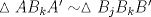 TEX: $\vartriangle AB_kA' \sim \vartriangle B_jB_kB'$
