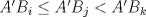 TEX: $A'B_i\le A'B_j<A'B_k$ 