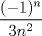 TEX: $\displaystyle \frac{(-1)^n}{3n^2}$