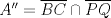 TEX: $A''=\overline{BC}\cap \overline{PQ}$