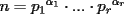 TEX: $n={p_1}^{\alpha_1}\cdot...\cdot{p_r}^{\alpha_r}$