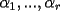 TEX: $\alpha_1,...,\alpha_r$