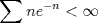 TEX: $$\sum ne^{-n}<\infty$$