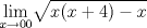 TEX: $\displaystyle \lim_{x\rightarrow 00}$$\sqrt{{x(x+4)}-x}$