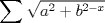 TEX: $$<br />\sum\nolimits_{} {\sqrt {a^2  + b^{2 - x} } } <br />$$