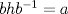 TEX: $bhb^{-1}=a$