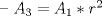 TEX: -- $A_3 = A_1 * r^2$