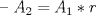 TEX: -- $A_2 = A_1 * r$