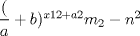 TEX: $\dfrac(a+b)^{x12+a2}{m_2-n^2}$<br />
