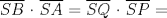 TEX: $\overline {SB}$  $\cdot$  $\overline {SA}$ = $\overline {SQ}$ $\cdot$ $\overline {SP}$ =