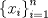 TEX: \[\left\{ {x_i } \right\}_{i = 1}^n \]
