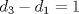 TEX: $d_3-d_1=1$
