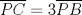 TEX: $\overline{PC} = 3\overline{PB}$