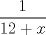 TEX: $\displaystyle \frac{1}{{1}{2} + x}$