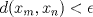 TEX: $d(x_m,x_n)<\epsilon$