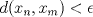 TEX: $d(x_n,x_m)<\epsilon$