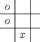 TEX: $$\begin{array}{c|c|c} o  &    &   \\ \hline o   &    &    \\ \hline    &  x  &     \end{array}$$