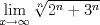 TEX: \[<br />\mathop {\lim }\limits_{x \to \infty } \sqrt[n]{{2^n  + 3^n }}<br />\]
