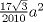 TEX: $\frac{17\sqrt{3}}{2010}a^{2}$