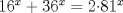 TEX: $16^x+36^x=2$$\cdot$$81^x$