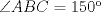 TEX: $\angle ABC=150�$