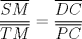 TEX: $\dfrac{\overline{SM}}{\overline{TM}} = \dfrac{\overline{DC}}{\overline{PC}}$