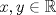 TEX: $x, y \in \mathbb{R}$